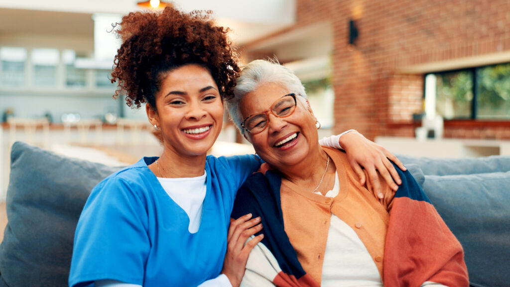 portrait caregiver and hug with old woman nursin 2026 06 01 19 53 16 utc